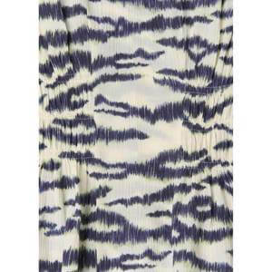 Whistles Ivory Feathered Tiger Shirred Blouse